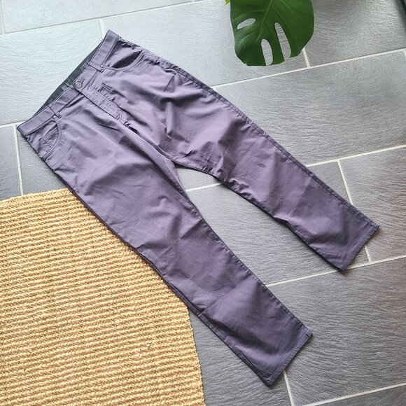 Nike Dri-Fit Purple Athletic Golf Pants Men's Size Medium W32 x L30 - Picture 3 of 5